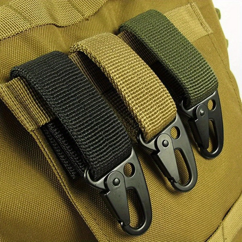 Edc Carry Belt - คาราไบเนอร์แบบยุทธวิธี 3 ชิ้น สำหรับกิจกรรมกลางแจ้ง พวงกุญแจ EDC