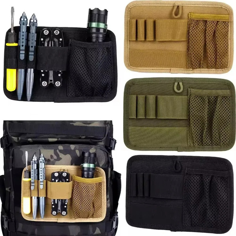 Edc Carry Pack - แผงจัดระเบียบแบบโมดูลาร์พร้อมแถบตีนตุ๊กแก - กระเป๋าแยกส่วนภายในสำหรับกระเป๋าเป้ เสื้อกั๊ก อุปกรณ์ล่าสัตว์ เครื่องมือและอุปกรณ์อเนกประสงค์