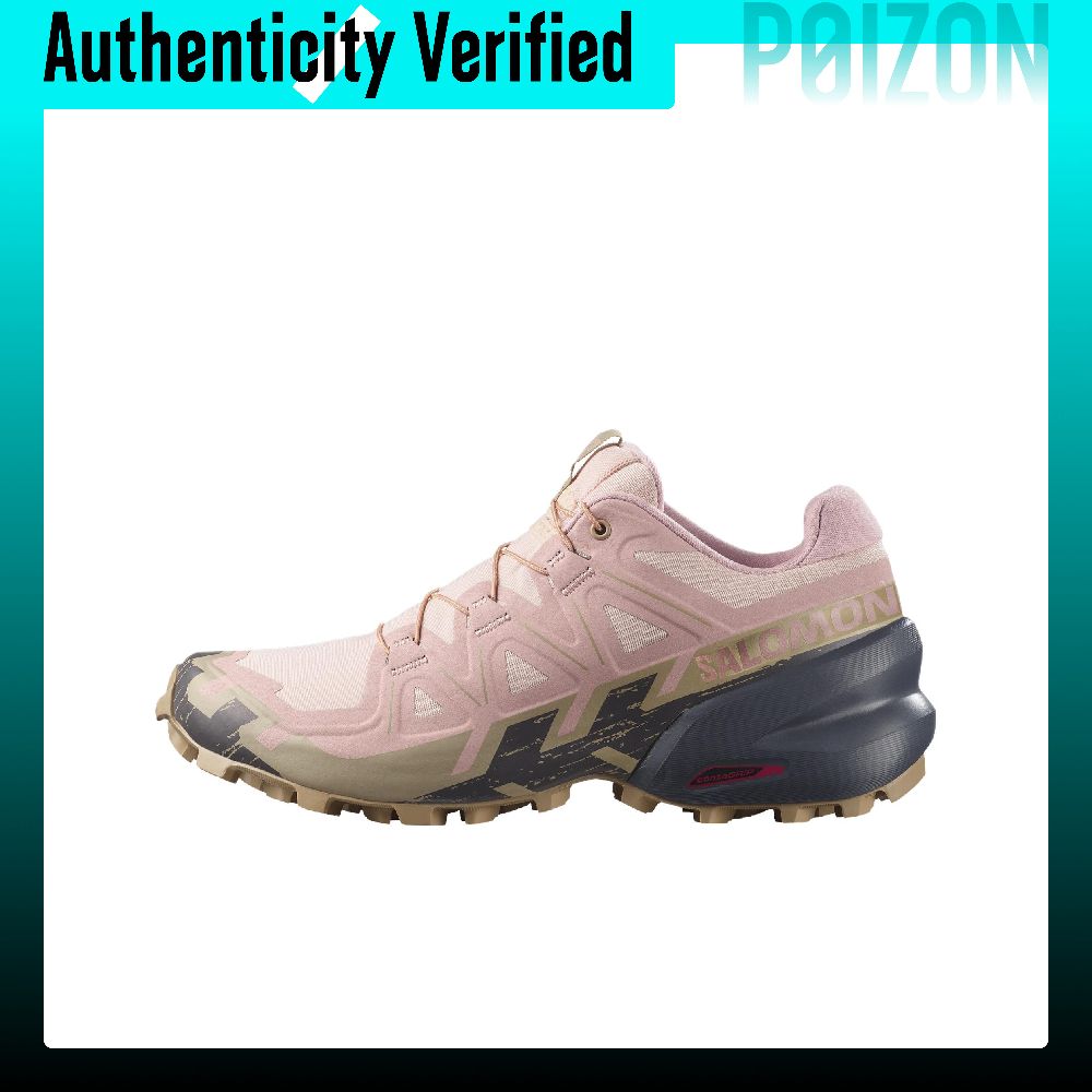 Salomon Shoes Speedcross 6 - รองเท้าวิ่งเทรลสำหรับผู้หญิง SALOMON Speedcross 6 ทรงเตี้ย สีชมพู