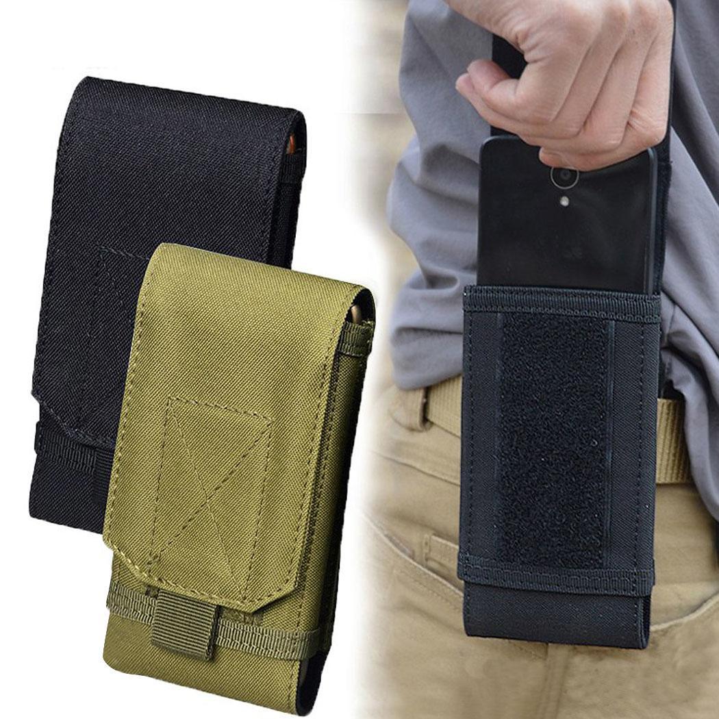 Edc Carry Belt - กลางแจ้งกระเป๋ายุทธวิธีกองทัพผู้ถือโทรศัพท์กีฬาเข็มขัดเอวกันน้ําไนลอน EDC กีฬาการล่าสัตว์ Camo กระเป๋ากระเป๋าเป้สะพายหลัง