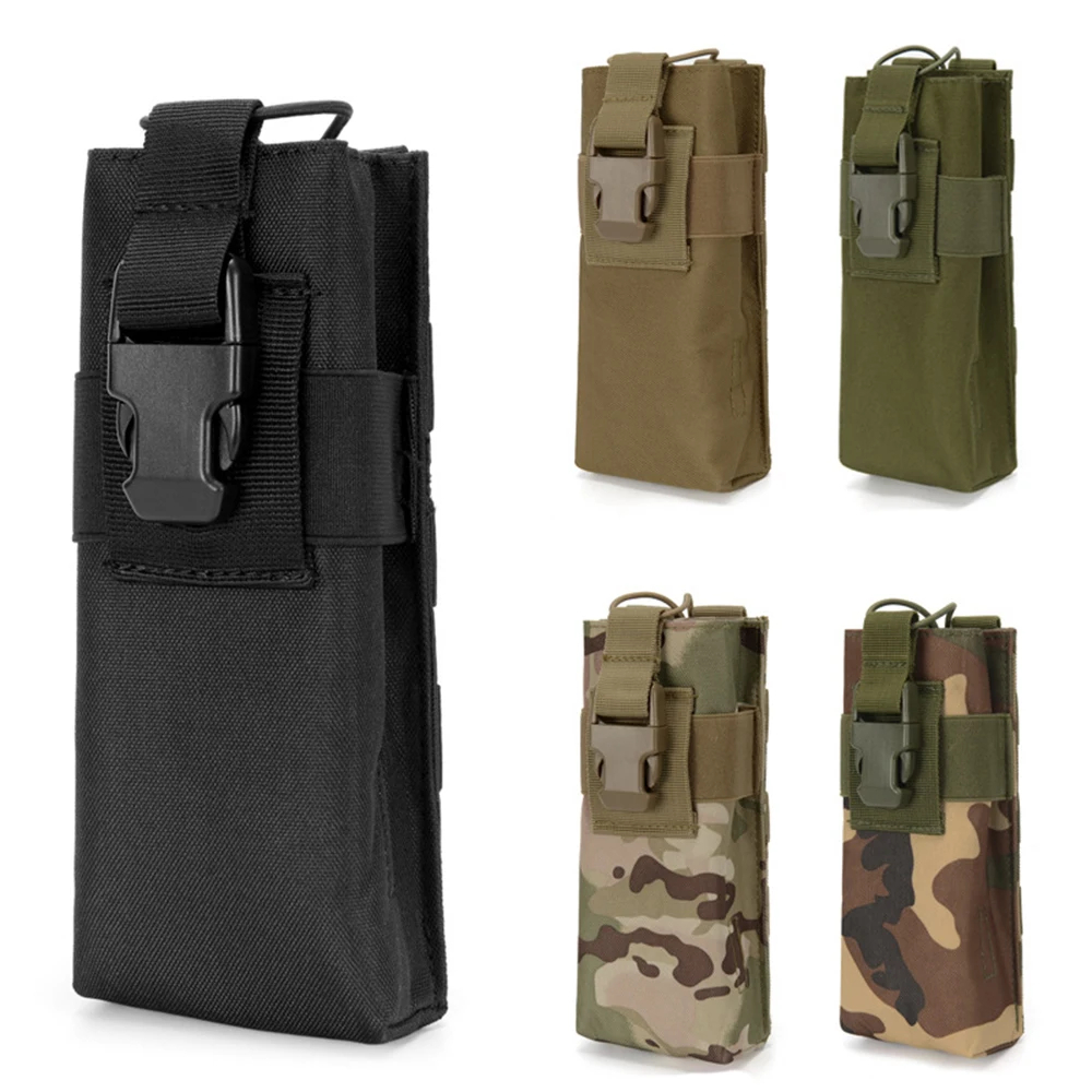 Edc Carry Pack - กระเป๋าใส่เครื่องส่งรับวิทยุแบบพกพาสำหรับใช้งานกลางแจ้ง กระเป๋าใส่ขวดน้ำ กระเป๋าใส่วิทยุแบบมือถือ กระเป๋าอุปกรณ์อเนกประสงค์แบบ Molle สำหรับการเดินทาง