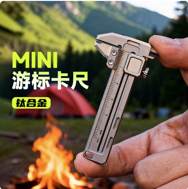 เวอร์เนียร์คาลิปเปอร์ไทเทเนียม - Edc Car Carry บทวิจารณ์และราคา