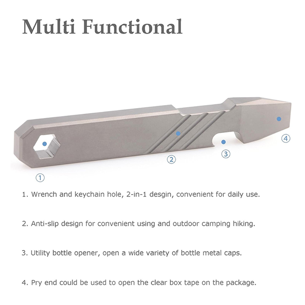 เครื่องมือไทเทเนียม EDC Pry Ba - Titanium Pry Bar บทวิจารณ์และราคา