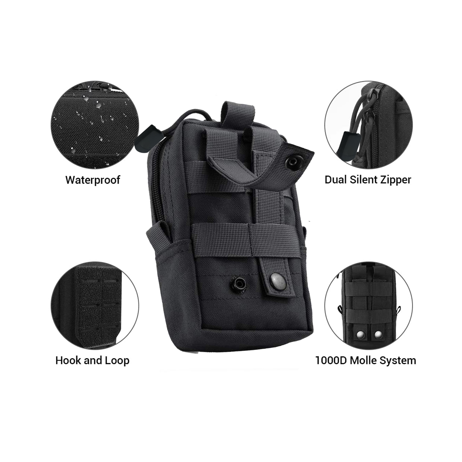 ยุทธวิธีMolleกระเป๋าเอวกระเป๋า - Edc Carry Pack บทวิจารณ์และราคา