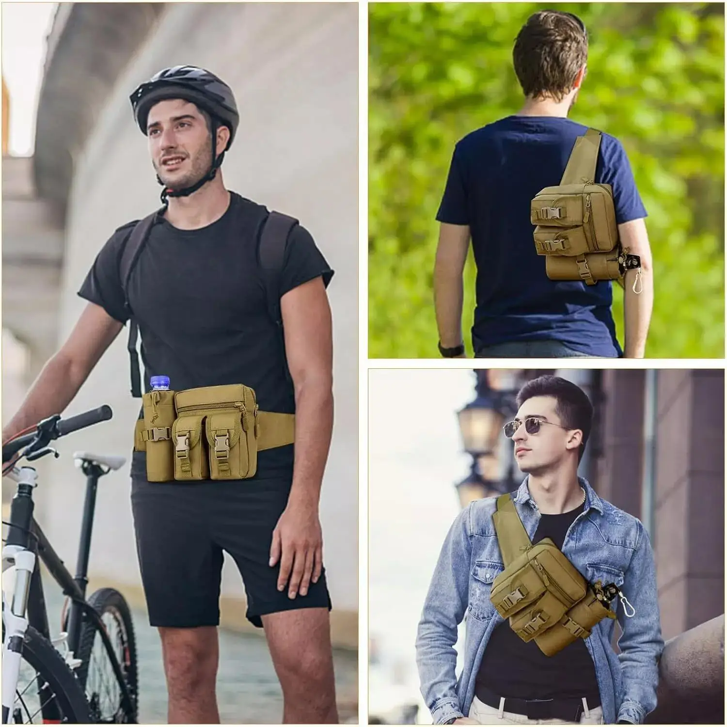 ยุทธวิธี Fanny Pack สําหรับชาย - Edc Carry Bag For Men บทวิจารณ์และราคา