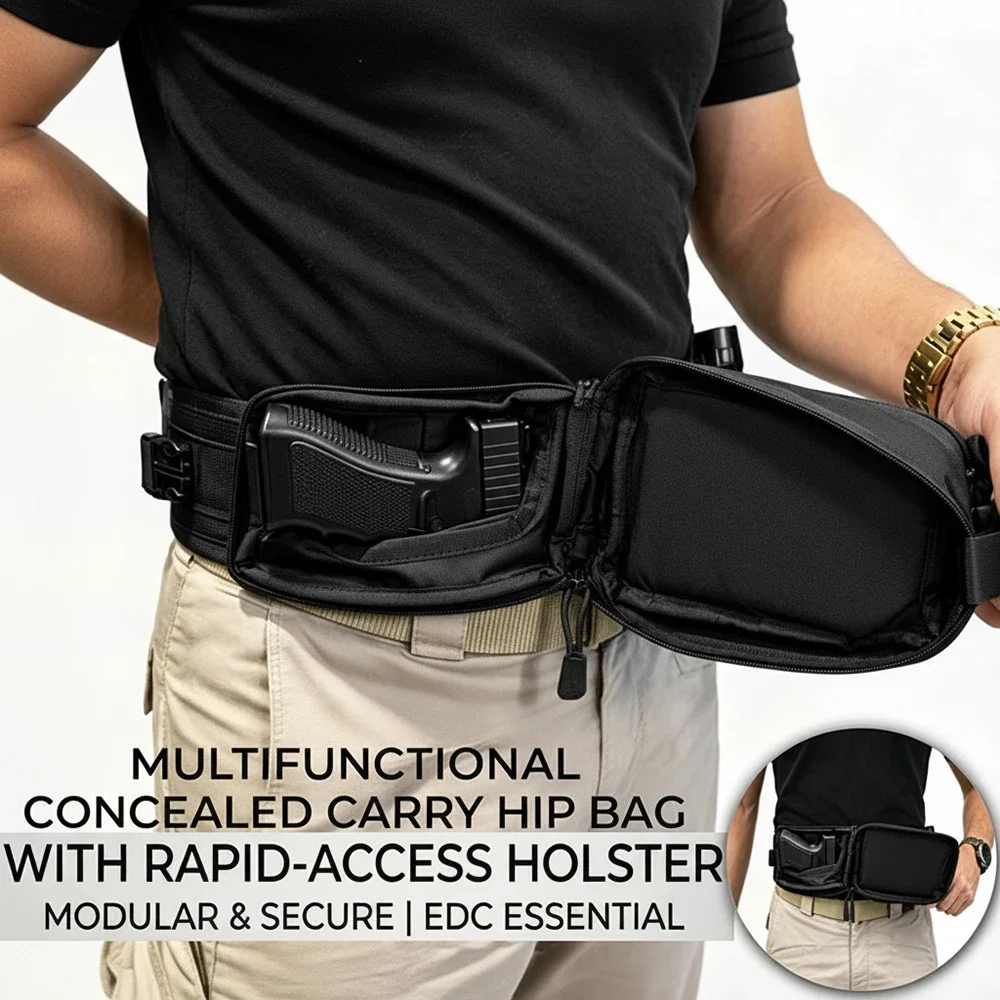 กระเป๋าคาดเอวแบบซ่อนปืน พร้อมช - Edc Carry Bag For Men บทวิจารณ์และราคา