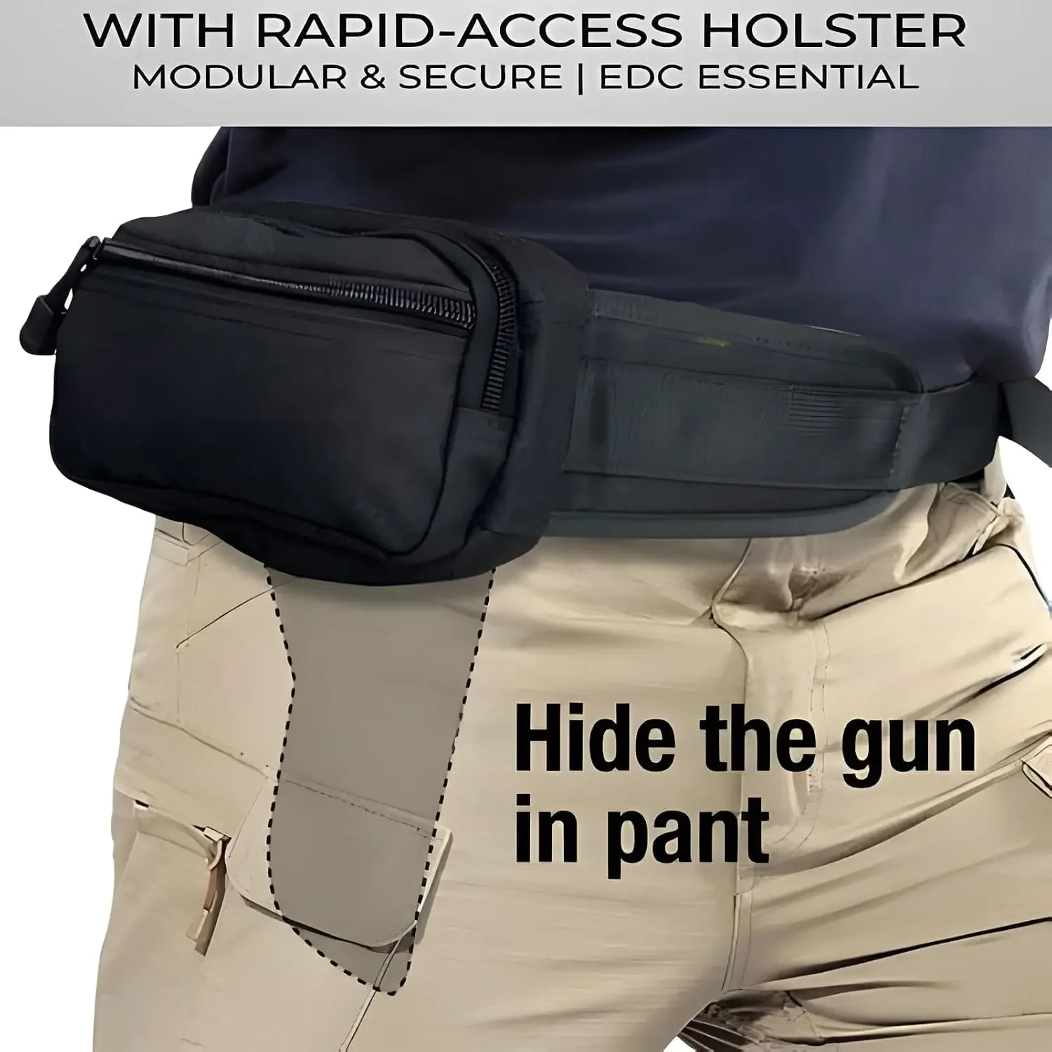 กระเป๋าคาดเอวแบบซ่อนปืน พร้อมช - Edc Carry Bag For Men บทวิจารณ์และราคา
