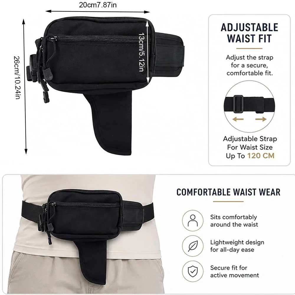 กระเป๋าคาดเอวแบบซ่อนปืน พร้อมช - Edc Carry Bag For Men บทวิจารณ์และราคา