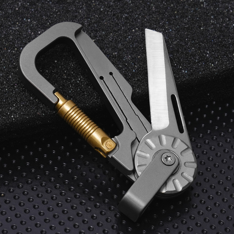 พวงกุญแจ EDC โลหะผสมไทเทเนียมพ - Edc Car Carry บทวิจารณ์และราคา